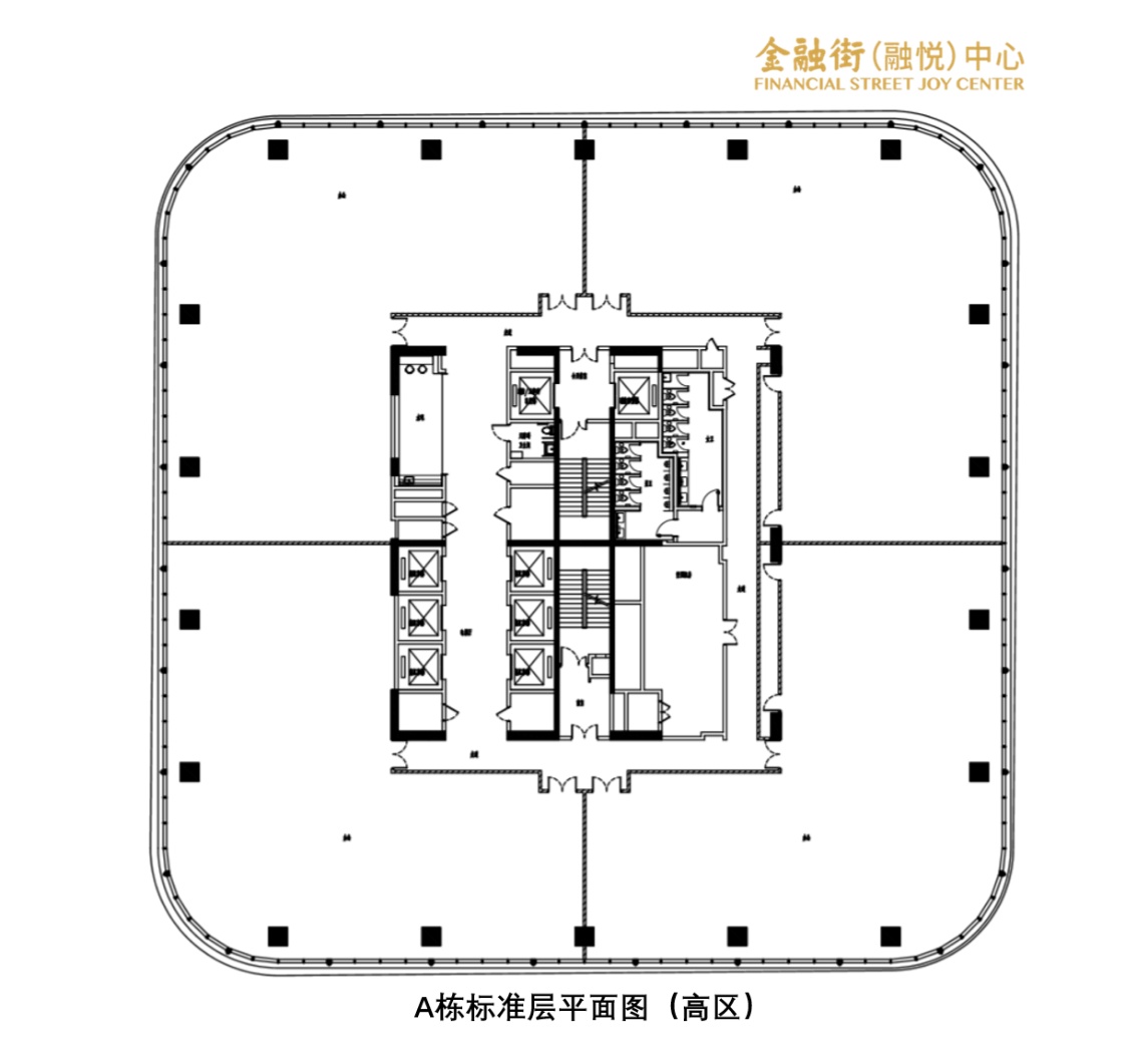 金融街融悦中心标准层平面图